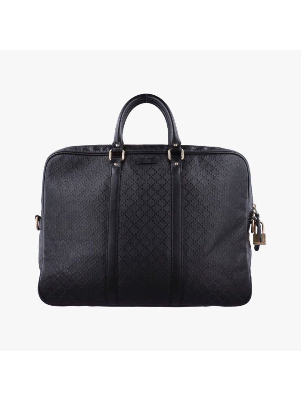 Gucci Diamante Black Leather Handbag